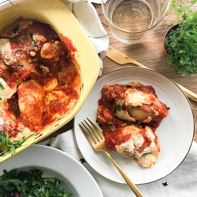 Picture of Cheesy ChickenStuffed Shells 